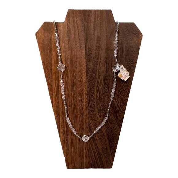 Vintage Richard Palan Stephan Adrian Paris Glass Crystal Beaded Necklace NEW - Picture 2 of 9